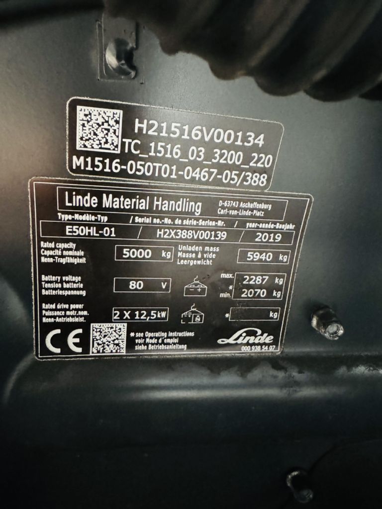 Linde-E 50 HL-01 Kabine Triplex -Elektro 4 Rad-Stapler-www.fleischmann-foerdertechnik.de