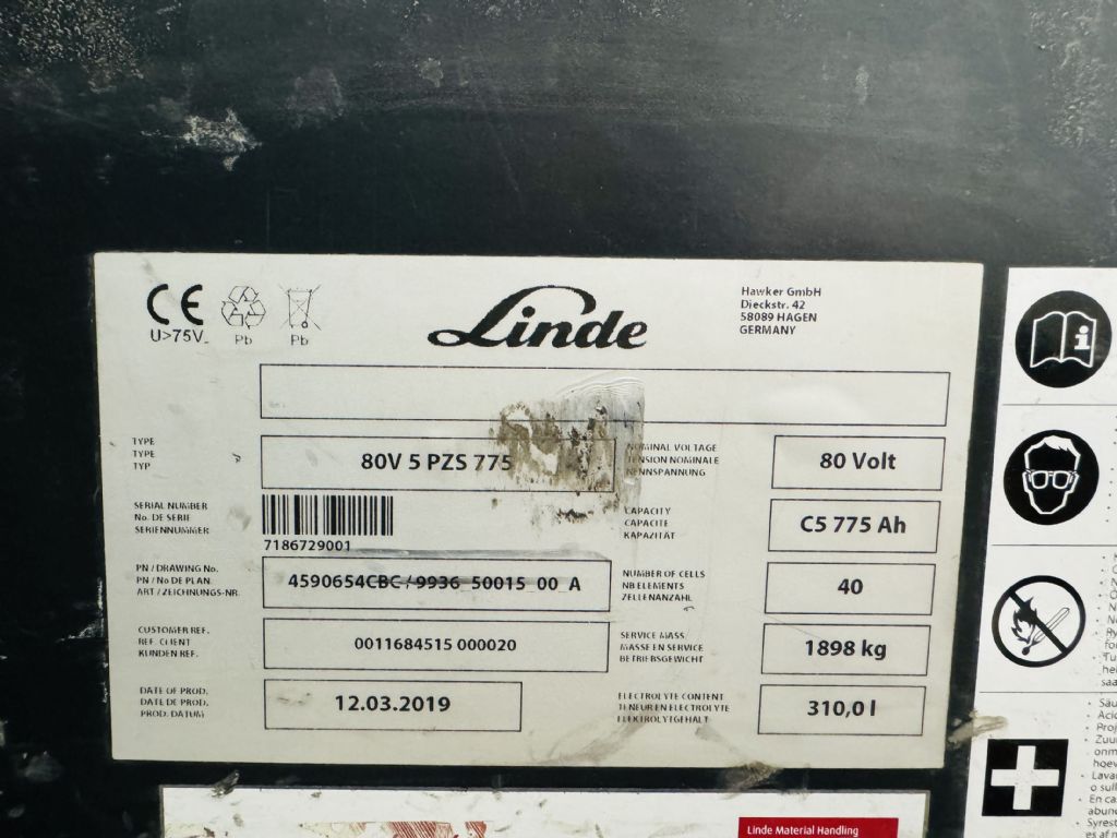 Linde-E 35 HL-01 Kabine Triplex Batterie Bj.19-Elektro 4 Rad-Stapler-www.fleischmann-foerdertechnik.de