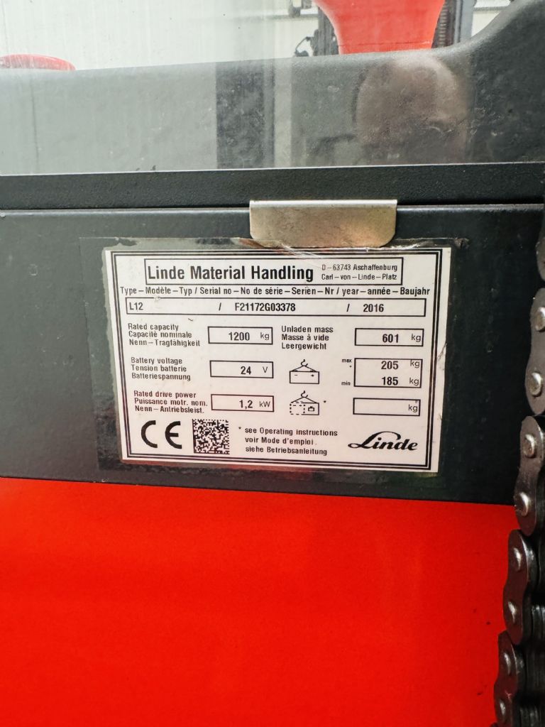 Linde-L 12 kurze Gabel 1000mm-Hochhubwagen-www.fleischmann-foerdertechnik.de