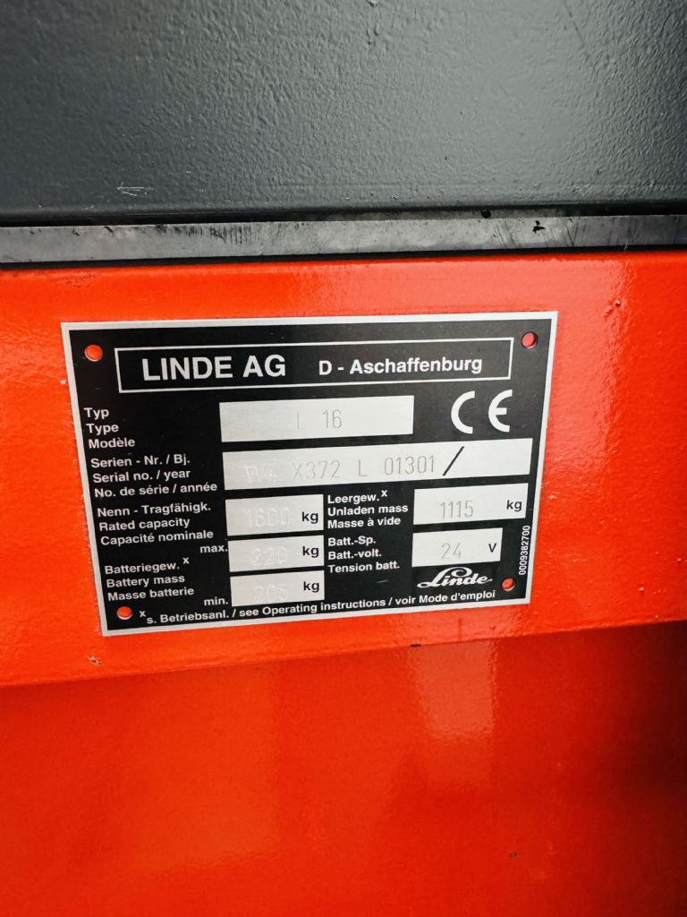 Linde-L 16 Batterie Bj.20-Hochhubwagen-www.fleischmann-foerdertechnik.de