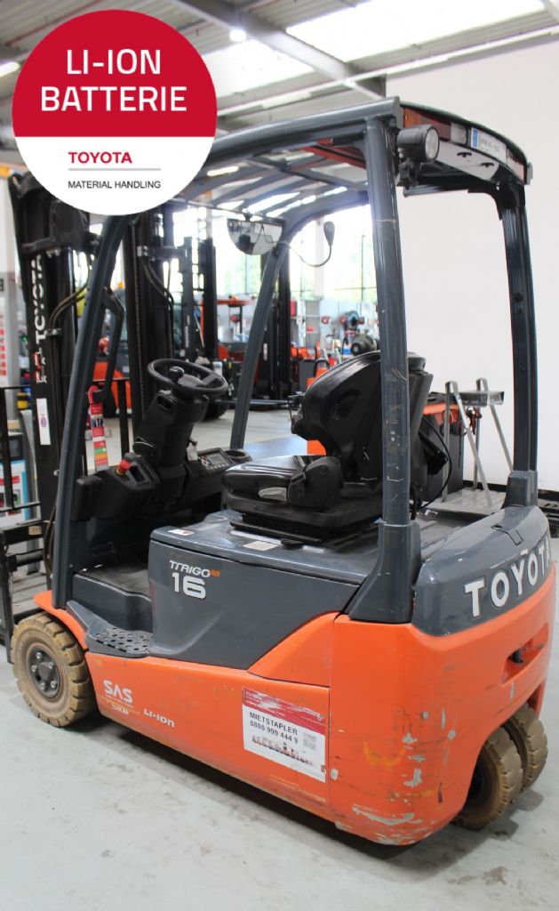 Toyota 8FBE16T Elektro 3 Rad-Stapler loeffler-gabelstapler.de