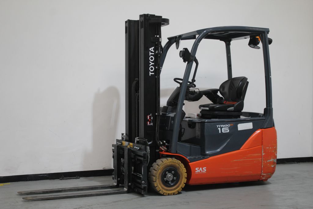 Toyota 8FBE16T Elektro 3 Rad-Stapler loeffler-gabelstapler.de