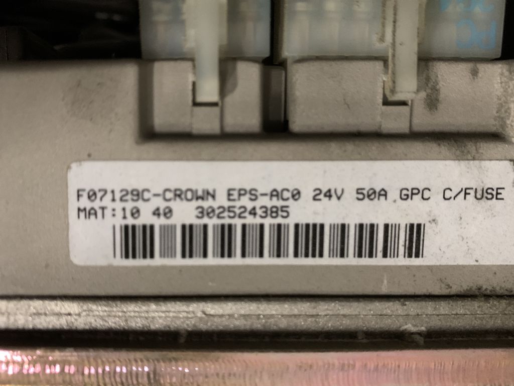 crown electric forklift serial number lookup